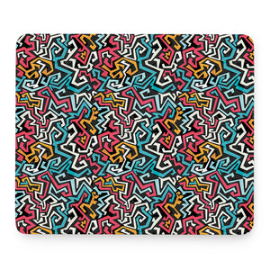 Abstract Funky Pattern Print Mouse Pad