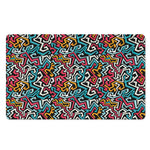 Abstract Funky Pattern Print Polyester Doormat