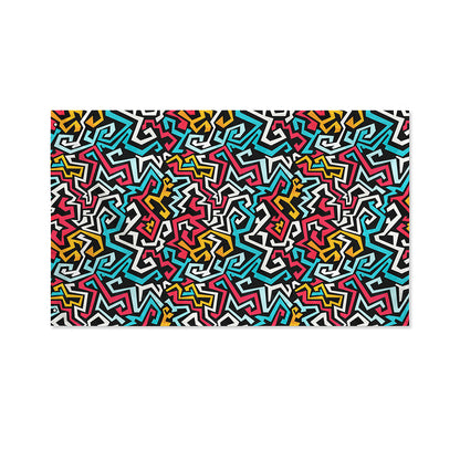 Abstract Funky Pattern Print Polyester Flag