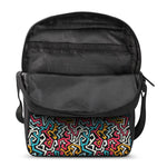 Abstract Funky Pattern Print Rectangular Crossbody Bag