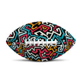 Abstract Funky Pattern Print Rugby Ball
