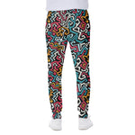 Abstract Funky Pattern Print Scuba Joggers