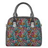 Abstract Funky Pattern Print Shoulder Handbag