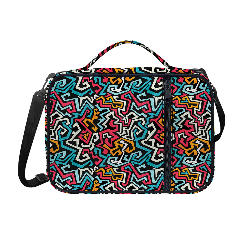 Abstract Funky Pattern Print Shoulder Strap Bible Bag