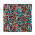 Abstract Funky Pattern Print Silk Bandana