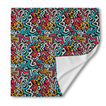 Abstract Funky Pattern Print Silk Bandana
