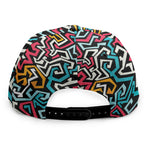 Abstract Funky Pattern Print Snapback Cap