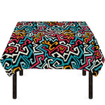 Abstract Funky Pattern Print Tablecloth