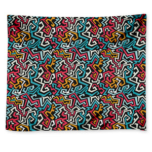 Abstract Funky Pattern Print Tapestry