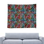 Abstract Funky Pattern Print Tapestry