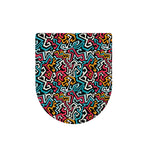 Abstract Funky Pattern Print Toilet Lid Cover