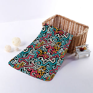 Abstract Funky Pattern Print Towel