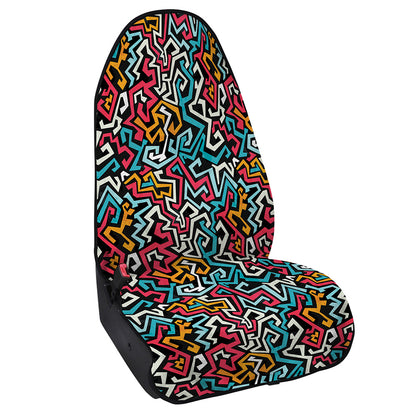 Abstract Funky Pattern Print Waterproof Car Seat Cover