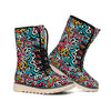 Abstract Funky Pattern Print Winter Boots