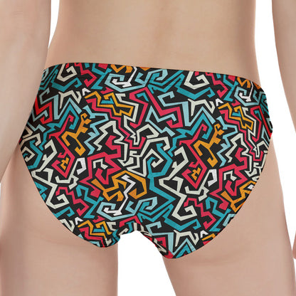 Abstract Funky Pattern Print Women's Panties