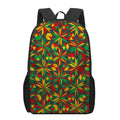 Abstract Geometric Reggae Pattern Print 17 Inch Backpack
