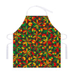 Abstract Geometric Reggae Pattern Print Adjustable Apron