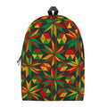 Abstract Geometric Reggae Pattern Print School Backpack