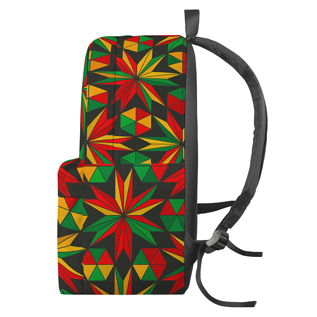 Abstract Geometric Reggae Pattern Print Backpack
