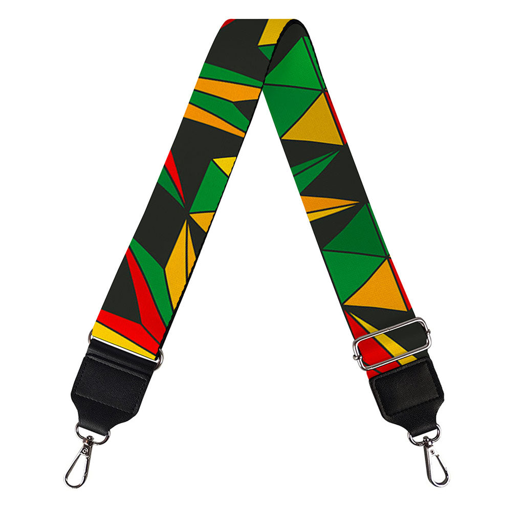 Abstract Geometric Reggae Pattern Print Bag Strap