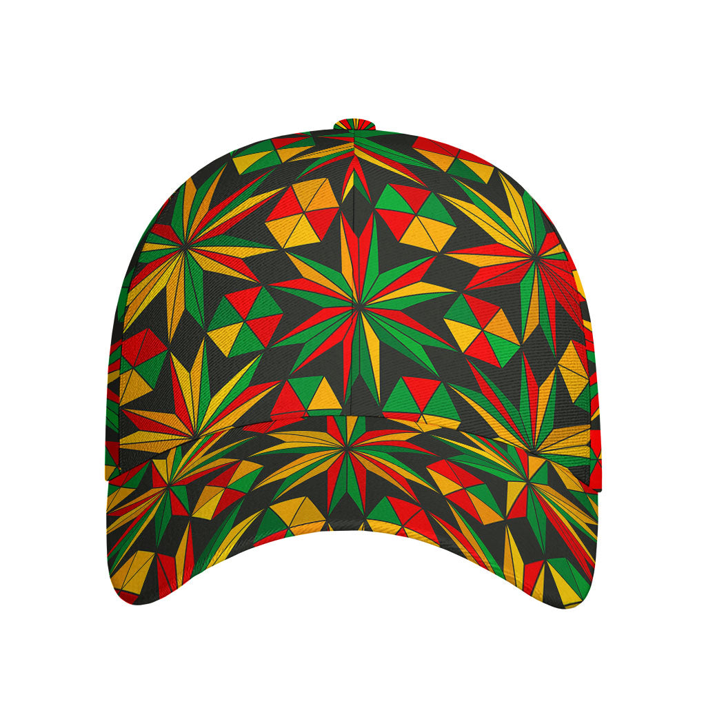 Abstract Geometric Reggae Pattern Print Baseball Cap