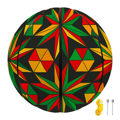 Abstract Geometric Reggae Pattern Print Basketball