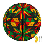 Abstract Geometric Reggae Pattern Print Basketball