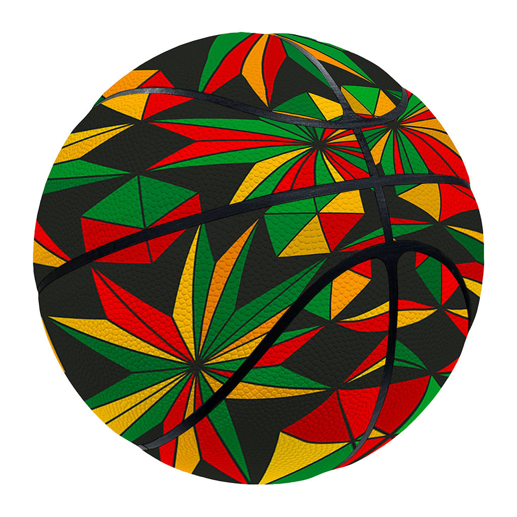 Abstract Geometric Reggae Pattern Print Basketball