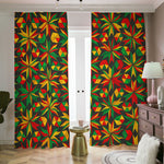 Abstract Geometric Reggae Pattern Print Blackout Pencil Pleat Curtains