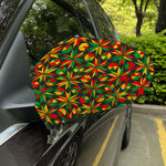 Abstract Geometric Reggae Pattern Print Car Side Mirror Covers