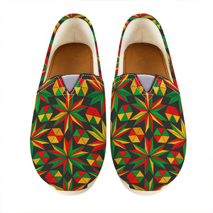 Abstract Geometric Reggae Pattern Print Casual Shoes