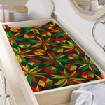 Abstract Geometric Reggae Pattern Print Changing Pad Cover