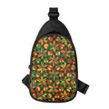 Abstract Geometric Reggae Pattern Print Sling Bag