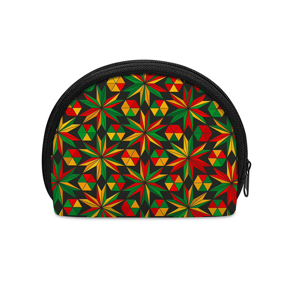 Abstract Geometric Reggae Pattern Print Coin Purse