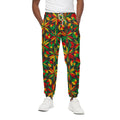 Abstract Geometric Reggae Pattern Print Cotton Sweatpants