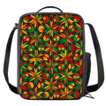 Abstract Geometric Reggae Pattern Print Crossbody Lunch Bag
