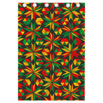 Abstract Geometric Reggae Pattern Print Curtain