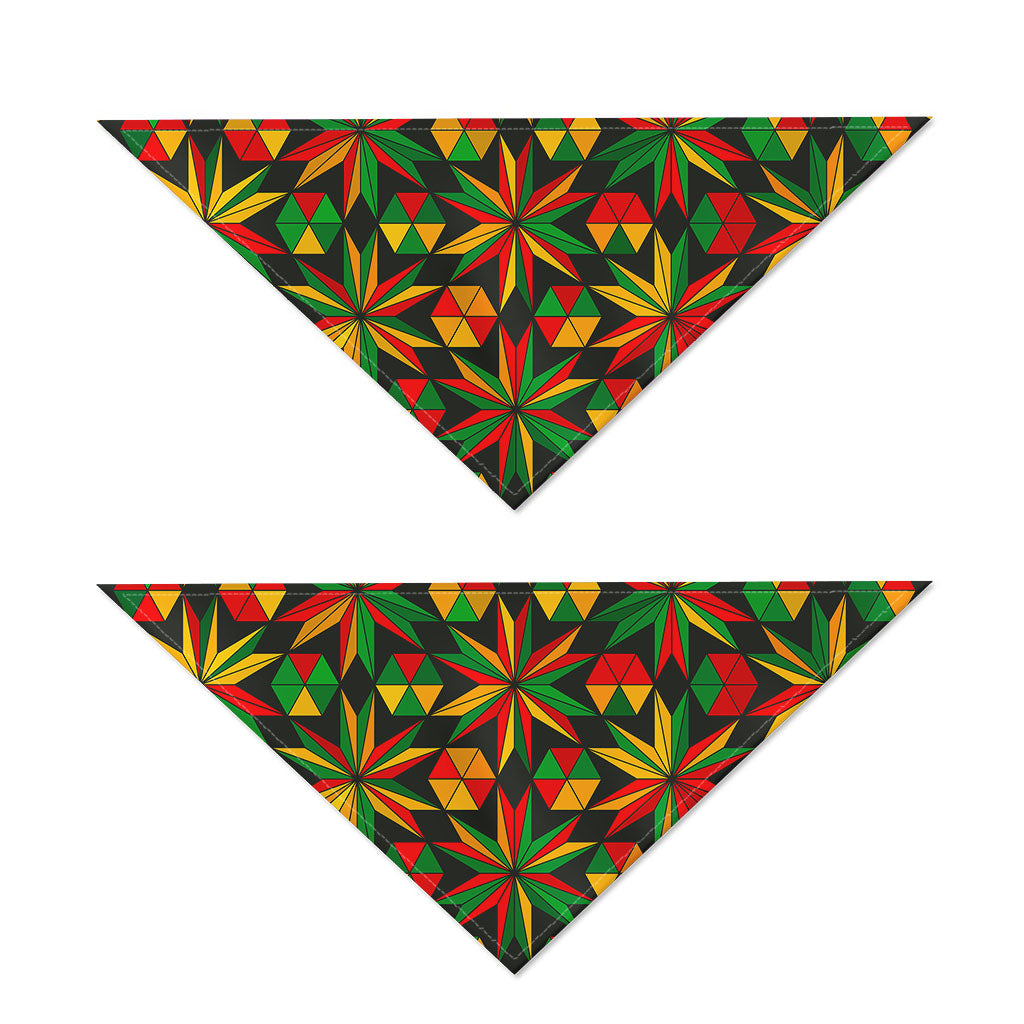 Abstract Geometric Reggae Pattern Print Dog Bandana