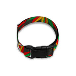 Abstract Geometric Reggae Pattern Print Dog Collar