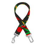 Abstract Geometric Reggae Pattern Print Dog Seat Belt