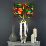 Abstract Geometric Reggae Pattern Print Drum Lamp Shade