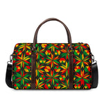 Abstract Geometric Reggae Pattern Print Duffle Bag