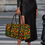 Abstract Geometric Reggae Pattern Print Duffle Bag
