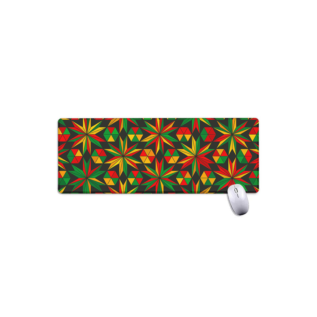 Abstract Geometric Reggae Pattern Print Extended Mouse Pad