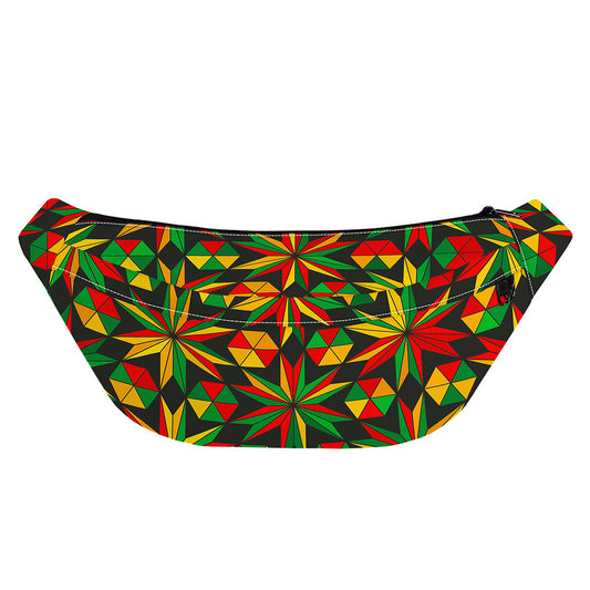 Abstract Geometric Reggae Pattern Print Fanny Pack