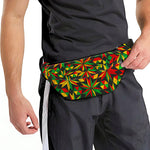 Abstract Geometric Reggae Pattern Print Fanny Pack