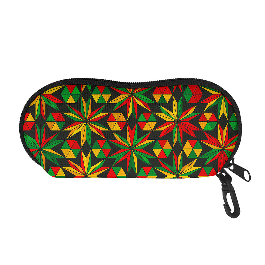 Abstract Geometric Reggae Pattern Print Glasses Case