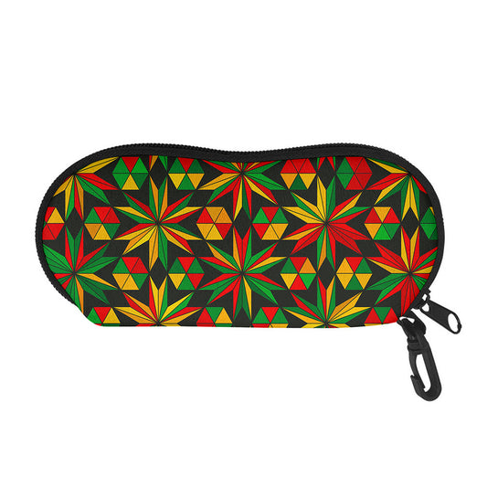 Abstract Geometric Reggae Pattern Print Glasses Case