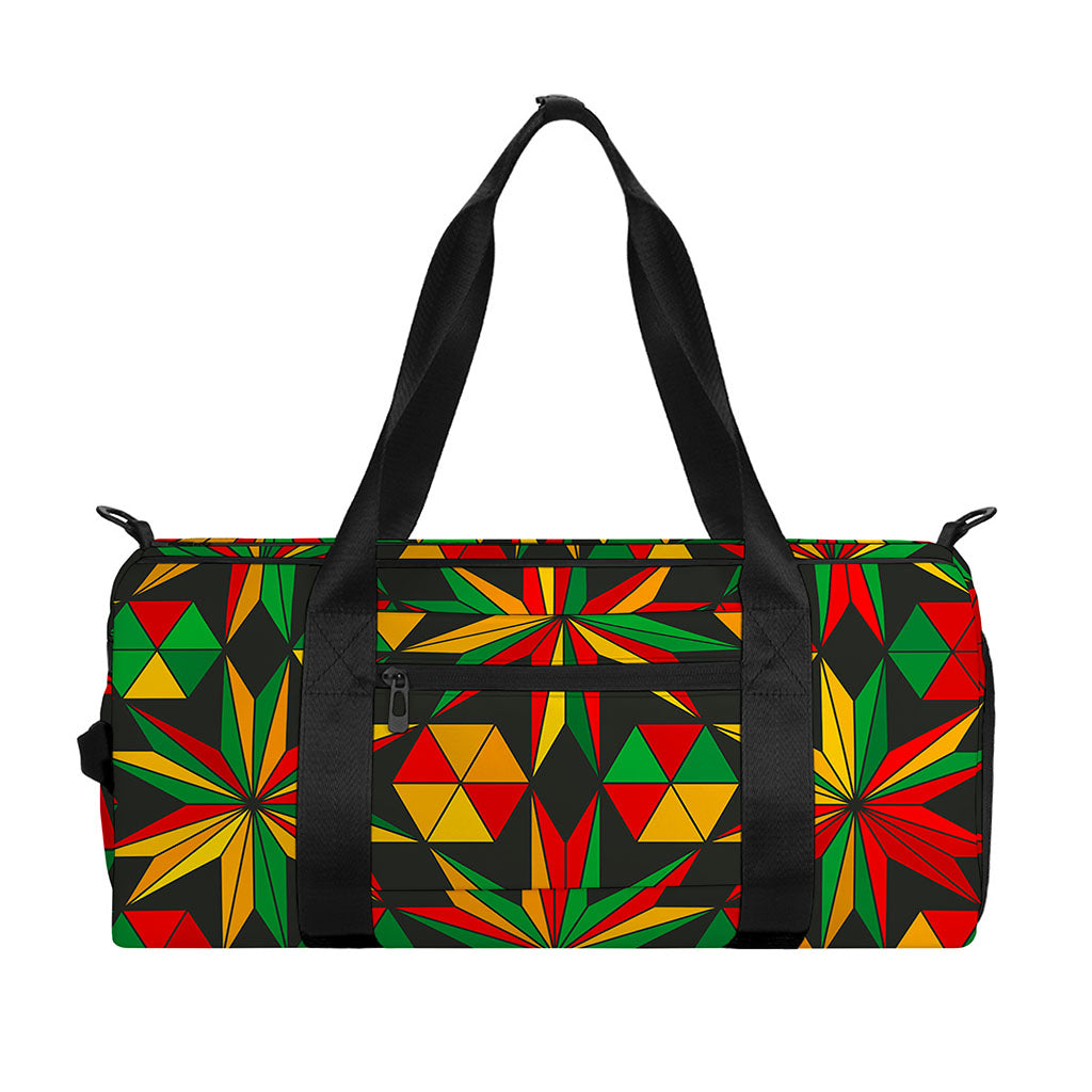 Abstract Geometric Reggae Pattern Print Gym Bag