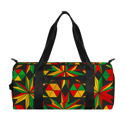 Abstract Geometric Reggae Pattern Print Gym Bag